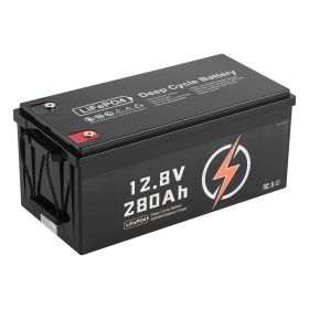 2 Pack 12V 280Ah Deep Cycle LiFePO4 Battery BMS Lithium Iron Phosphate Battery