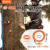 VEVOR 16mm Steel Core Flipline, 12ft(3.6m) Arborist Flipline for Tree Climbing with Alloy Steel Snap Hook & Aluminum Alloy Carabiner