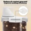 Airtight Food Storage Container with Secure-Lock Lid - BPA-Free Plastic, Clear & Stackable, Leakproof Design for Dry Foods, Flour, Rice