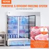 VEVOR Commercial Freezer 60.42 Cu.ft, Reach In 82.5" W Upright Freezer 3 Doors