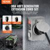 VEVOR 30 Amp Generator Cord and Power Inlet Box Kit, 40 FT, NEMA L14-30P/L14-30R STW 10 AWG Generator Power Extension Cord with Twist Lock Connector