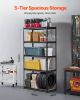 Storage Shelves 16" D x 36" W x 71.4" H 5-tier Garage Storage Shelving