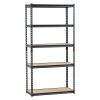 Storage Shelves 16" D x 36" W x 71.4" H 5-tier Garage Storage Shelving