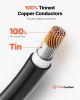 100FT Solar Panel Extension Cable 10AWG Waterproof PV 6mmÂ² Cable Black