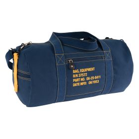 Rothco Canvas Equipment Bag (Color: Navy Blue, size: 19 Inches)