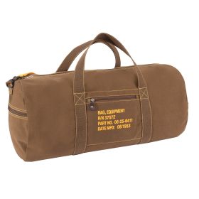 Rothco Canvas Equipment Bag (Color: Earth Brown, size: 24 Inches)