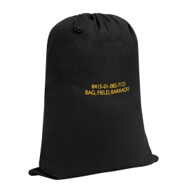 Rothco Canvas Barracks Bag (Color: Black, size: 24" x 32")