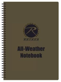 Rothco All-Weather Waterproof Notebook (Color: Coyote Brown, size: 3" x 5")
