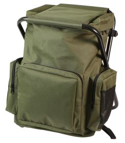 Rothco Backpack and Stool Combo Pack (Color: Olive Drab)