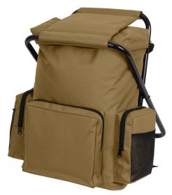 Rothco Backpack and Stool Combo Pack (Color: Coyote Brown)
