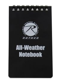 Rothco All-Weather Waterproof Notebook (Color: Black, size: 3" x 5")