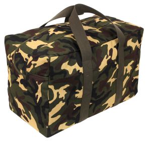 Rothco Canvas Parachute Cargo Bag (Color: Woodland Camo)