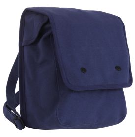 Rothco Canvas Map Case Shoulder Bag (Color: Navy Blue)