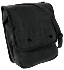Rothco Canvas Map Case Shoulder Bag (Color: Black)