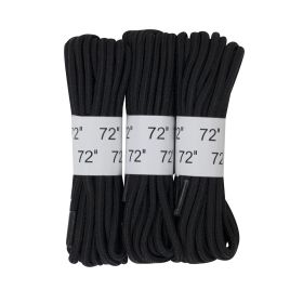 Rothco 72" Boot Laces - 3 Pack (Color: Black)