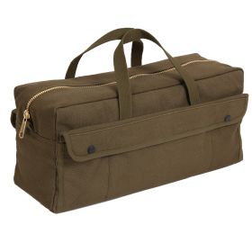 Rothco Canvas Jumbo Tool Bag With Brass Zipper (Color: Olive Drab)