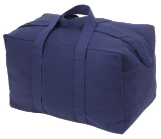 Rothco Canvas Small Parachute Cargo Bag (Color: Navy Blue)