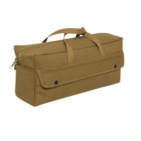 Rothco Canvas Jumbo Tool Bag With Brass Zipper (Color: Coyote Brown)