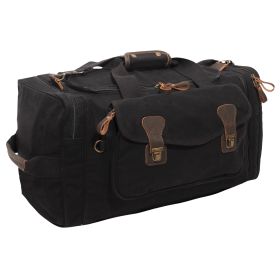 Rothco Canvas Extended Stay Travel Duffle Bag (Color: Black)