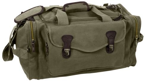 Rothco Canvas Long Weekend Bag (Color: Olive Drab)