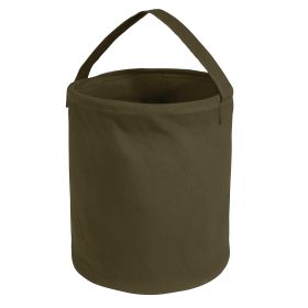 Rothco Canvas Water Bucket (Color: Olive Drab, size: L)