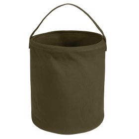 Rothco Canvas Water Bucket (Color: Olive Drab, size: M)