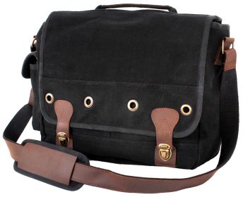 Rothco Canvas Trailblazer Laptop Bag (Color: Black)