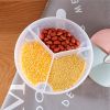 1 Pc Food Storage Box; Sealed Storage Container BPA Free Plastic Cereal Dispenser; Large Kitchen Storage Container With Lid And Compartment For C