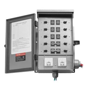 Manual Transfer Switch 30A Generator Transfer Switch Kit NEMA 3R 7500W 120/240V (Default: Default)