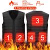 Heated Vest w/ 5 zone heating and 3 Temperature Settings For Men and Women.