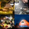LED Solar Outdoor Camping Light with USB Rechargeable Bulb