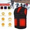 Heated Vest w/ 5 zone heating and 3 Temperature Settings For Men and Women.