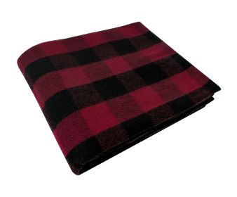 Rothco Plaid Wool Blanket 62"x 80" (Color: Red Plaid)