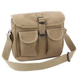 Rothco Canvas Ammo Shoulder Bag (Color: Khaki)