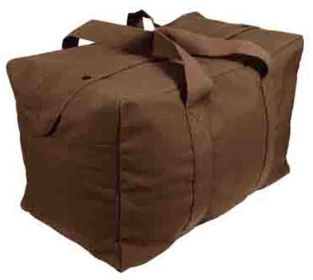 Rothco Canvas Parachute Cargo Bag (Color: Earth Brown)
