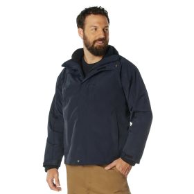Rothco All Weather 3-In-1 Jacket (Color: Midnight Navy Blue, size: S)