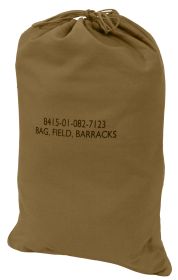 Rothco Canvas Barracks Bag (Color: Coyote Brown, size: 24" x 32")