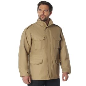 Rothco M-65 Field Jacket (Color: Khaki, size: S)
