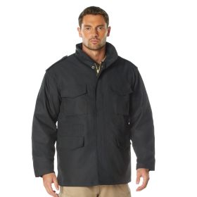 Rothco M-65 Field Jacket (Color: Black, size: 6XL)